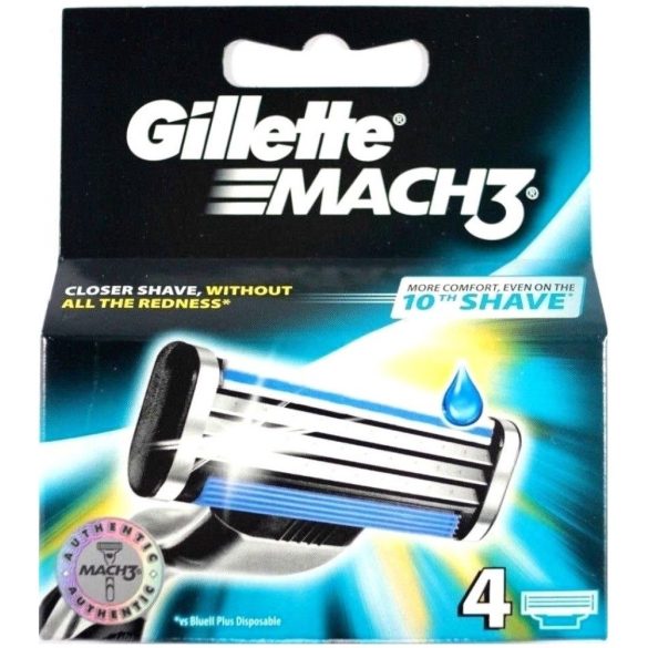 Gillette Mach 3 borotva penge 4 darabos