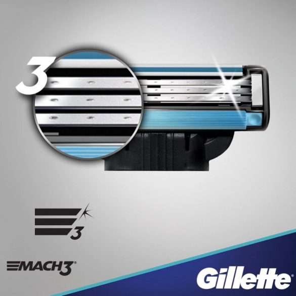 Gillette Mach 3 borotva penge 4 darabos