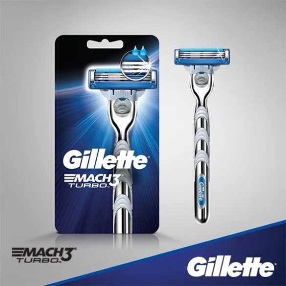 Gillette Mach 3 Turbo borotvakészülék 1db betéttel