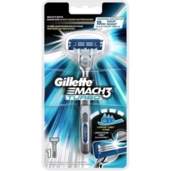 Gillette Mach 3 Turbo borotvakészülék 1db betéttel