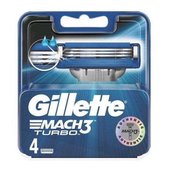 Gillette Mach 3 Turbo borotva penge 4 darabos