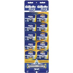   Gillette Blue 3 Comfort három pengés borotva leveles 10 darabos 