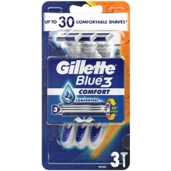 Gillette Blue 3 Comfort három pengés borotva 3 darabos 