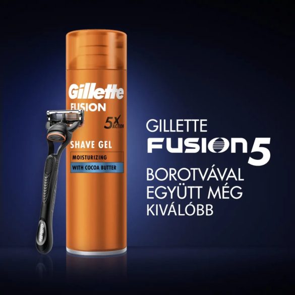 Gillette Fusion 5 Moisturizing borotvagél 200 ml 