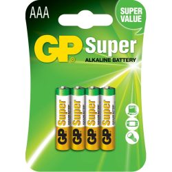GP Super alkáli AAA mikró elem 4 db-os