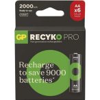 GP ReCyko Pro akkumulátor AA ceruza 2000mAh NiMH 6 db-os