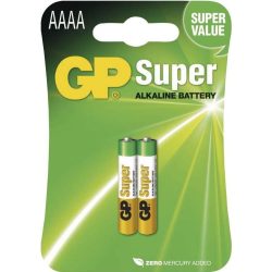 GP Super alkáli 25A, AAAA speciális elem 2 db-os