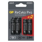GP ReCyko AA ceruza akkumulátor 2000mAh 6 db-os