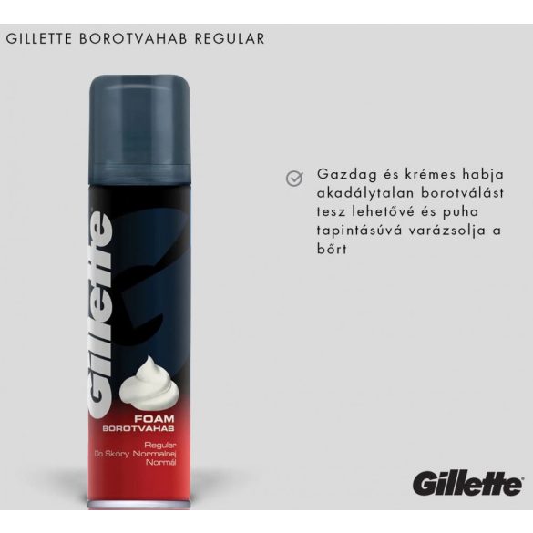 Gillette Classic Regular borotvahab 300ml