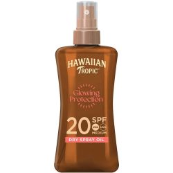   Hawaiian Tropic Glowing Protection bőrvédő napolaj pumpás SPF 20 faktoros 200 ml