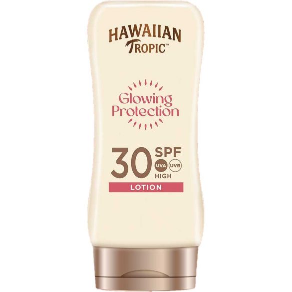 Hawaiian Tropic Glowing Protection bőrvédő naptej SPF 30 faktoros 180 ml