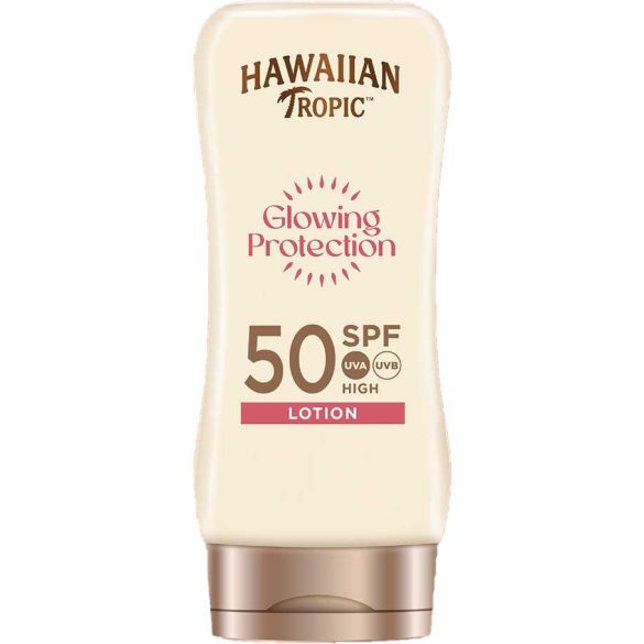 Hawaiian Tropic Glowing Protection bőrvédő naptej SPF 50 faktoros 180 ml