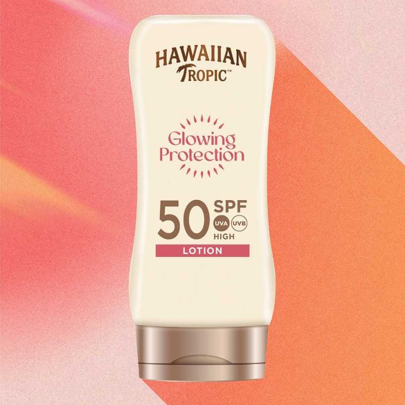 Hawaiian Tropic Glowing Protection bőrvédő naptej SPF 50 faktoros 180 ml