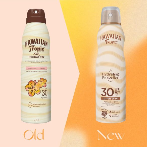 Hawaiian Tropic Hydrating Protection hidratáló bőrvédő naptej spray SPF 30 faktoros 177 ml