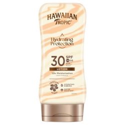   Hawaiian Tropic Hydrating Protection hidratáló bőrvédő naptej SPF 30 faktoros 180 ml