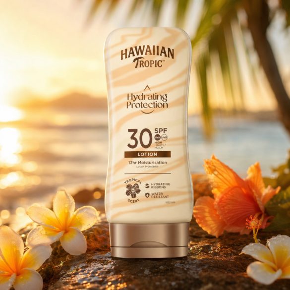 Hawaiian Tropic Hydrating Protection hidratáló bőrvédő naptej SPF 30 faktoros 180 ml