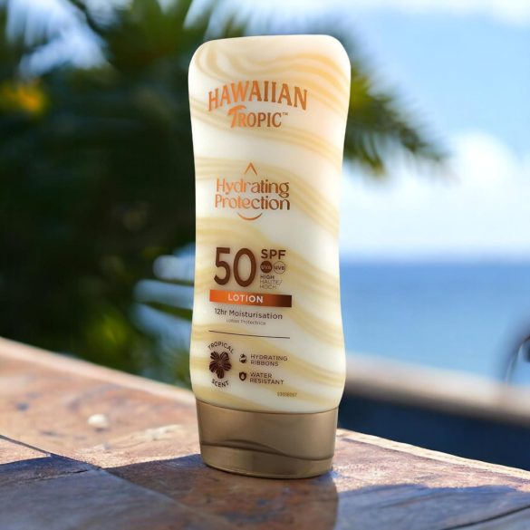 Hawaiian Tropic Hydrating Protection hidratáló bőrvédő naptej SPF 50 faktoros 180 ml