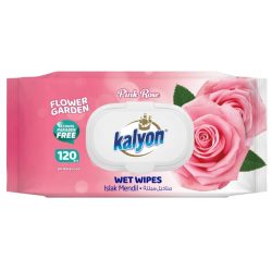 Kalyon Nedves Törlőkendő Rózsa 120 db