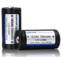 KeepPower 16340 (CR123A) 700mAh 3,7V-os Lithium-Ion akku