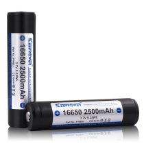 KeepPower 16650 2500 mAh, 3,7V-os Li-ion akku 4A, Védett