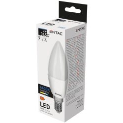ENTAC LED gyertya izzó E14 4W 6400K hideg fehér 345 lumen