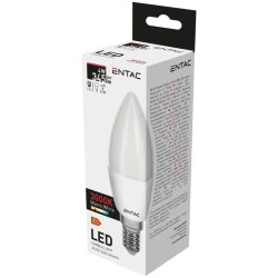 ENTAC LED gyertya izzó E14 4W 3000K meleg fehér 345 lumen