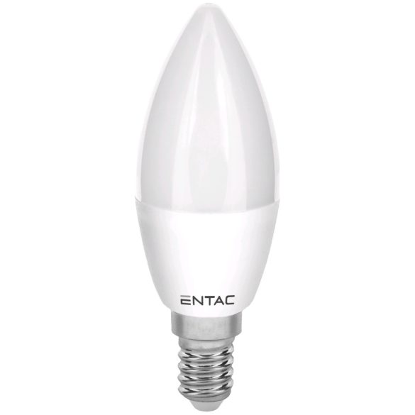 ENTAC LED gyertya izzó E14 6,5W 6400K hideg fehér 560 lumen