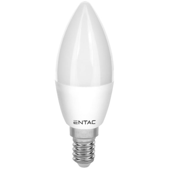 ENTAC LED gyertya izzó E14 6,5W 4000K természetes fehér 550 lumen 2 db-os kiszerelés 