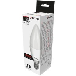   ENTAC LED gyertya izzó E14 6,5W 3000K meleg fehér 540 lumen