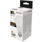   ENTAC A60 LED izzó, 10W, E27 foglalat, 4000K természetes fehér fény, gömb alakú