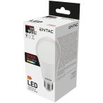   ENTAC A60 LED izzó, 10W, E27 foglalat, 3000K meleg fehér fény, gömb alakú