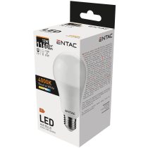   ENTAC A60 LED izzó, 12W, E27 foglalat, 4000K természetes fehér fény, gömb alakú