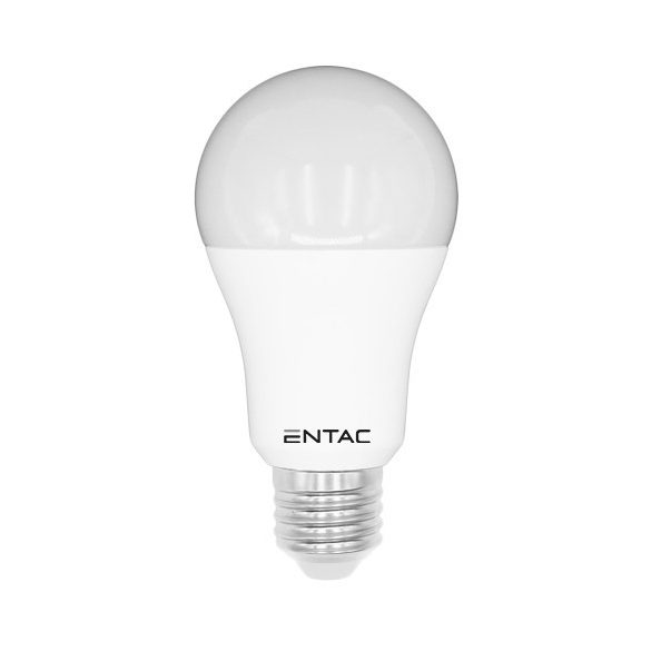 ENTAC A60 LED izzó, 12W, E27 foglalat, 4000K természetes fehér fény, gömb alakú