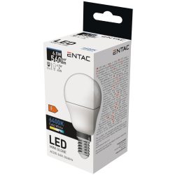   ENTAC LED kis gömb izzó E14 6,5W 6400K hideg fehér 560 lumen