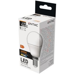   ENTAC LED kis gömb izzó E14 6,5W 4000K természetes fehér 560 lumen
