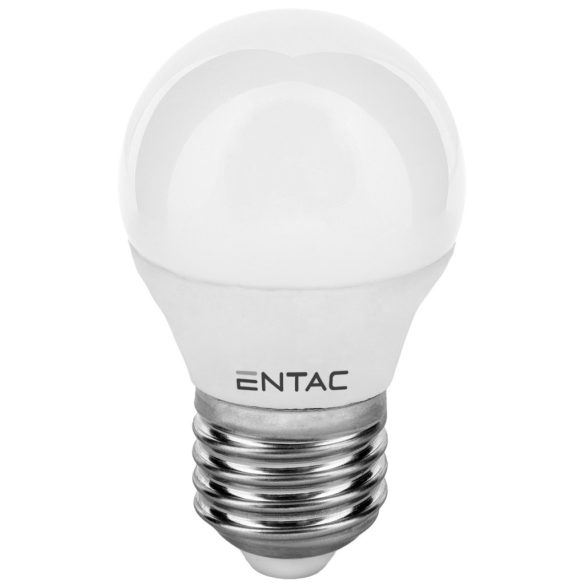 ENTAC LED kis gömb izzó E27 4W 3000K meleg fehér 345 lumen
