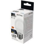   ENTAC LED kis gömb izzó E27 6,5W 6400K hideg fehér 560 lumen