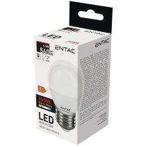   ENTAC LED kis gömb izzó E27 6,5W 3000K meleg fehér 560 lumen