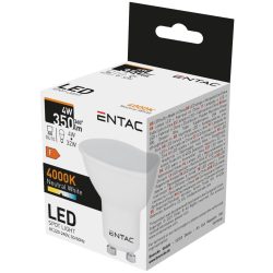   ENTAC LED Spot izzó GU10 4W 4000K természetes fehér 350 lumen