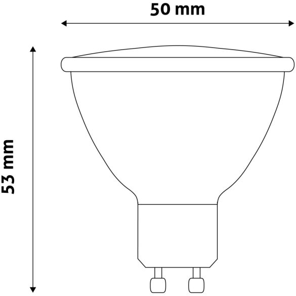 ENTAC LED Spot izzó GU10 4W 4000K természetes fehér 350 lumen