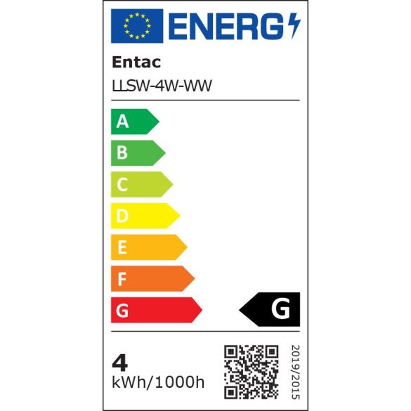ENTAC LED Spot izzó GU10 4W 3000K meleg fehér 295 lumen