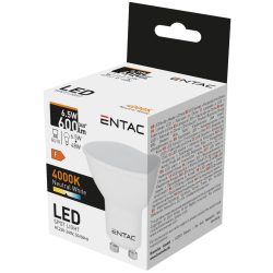   ENTAC LED Spot izzó GU10 6,5W 4000K természetes fehér 600 lumen