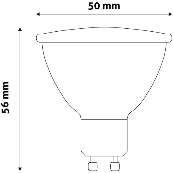 ENTAC LED Spot izzó GU10 6,5W 4000K természetes fehér 600 lumen
