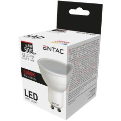ENTAC LED Spot izzó GU10 6,5W 3000K meleg fehér 505 lumen