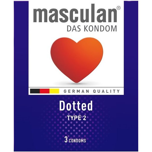 Masculan Dotted óvszer 3 db-os