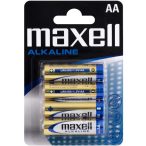 Maxell Alkáli AA tartós ceruza elem 4 db-os