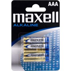 Maxell Alkáli AAA tartós mikró elem 4 db-os