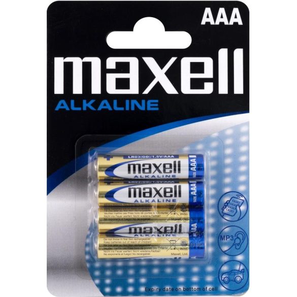 Maxell Alkáli AAA tartós mikró elem 4 db-os