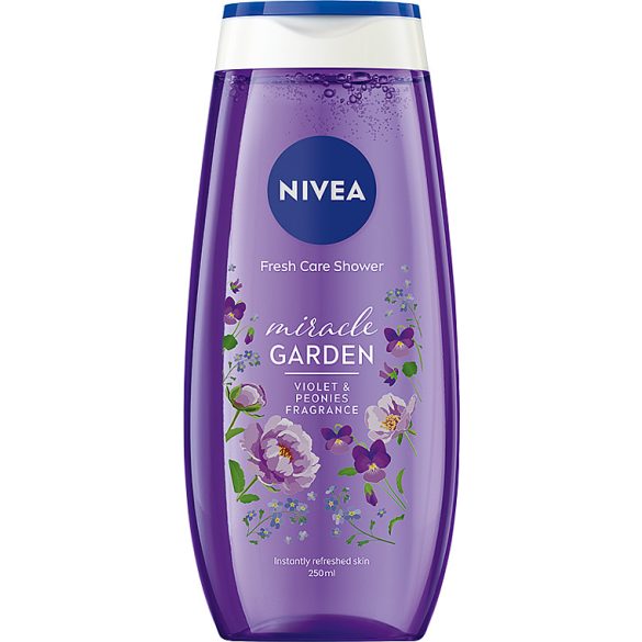 Nivea Miracle Garden Violet & Peonies Fragrance Női tusfürdő 250ml