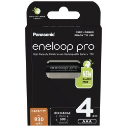   Panasonic Eneloop Pro AAA 930 mAh Mikró Akkumulátor 4 db-os